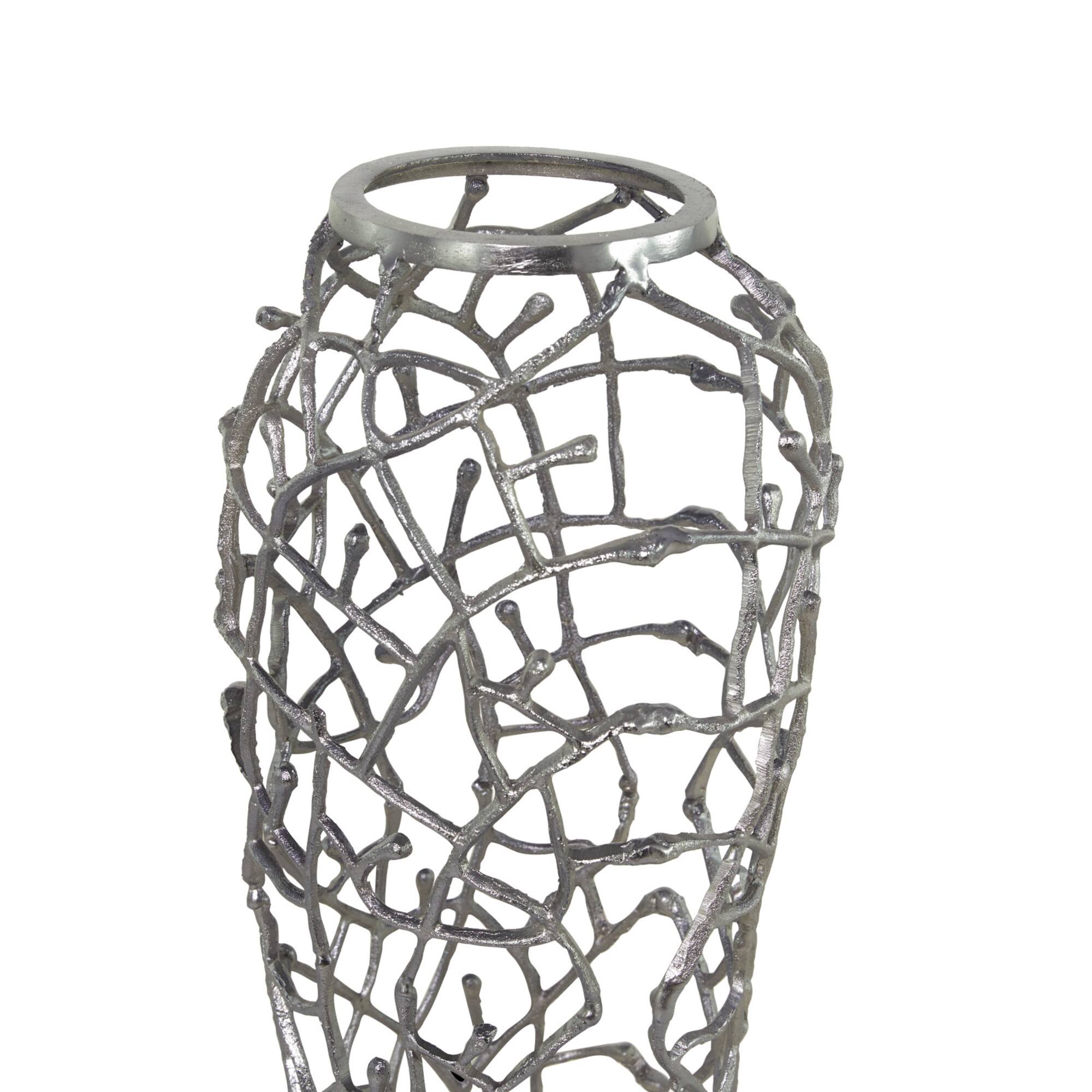 Gold Contemporary Vase, 12" x 12" x 33"